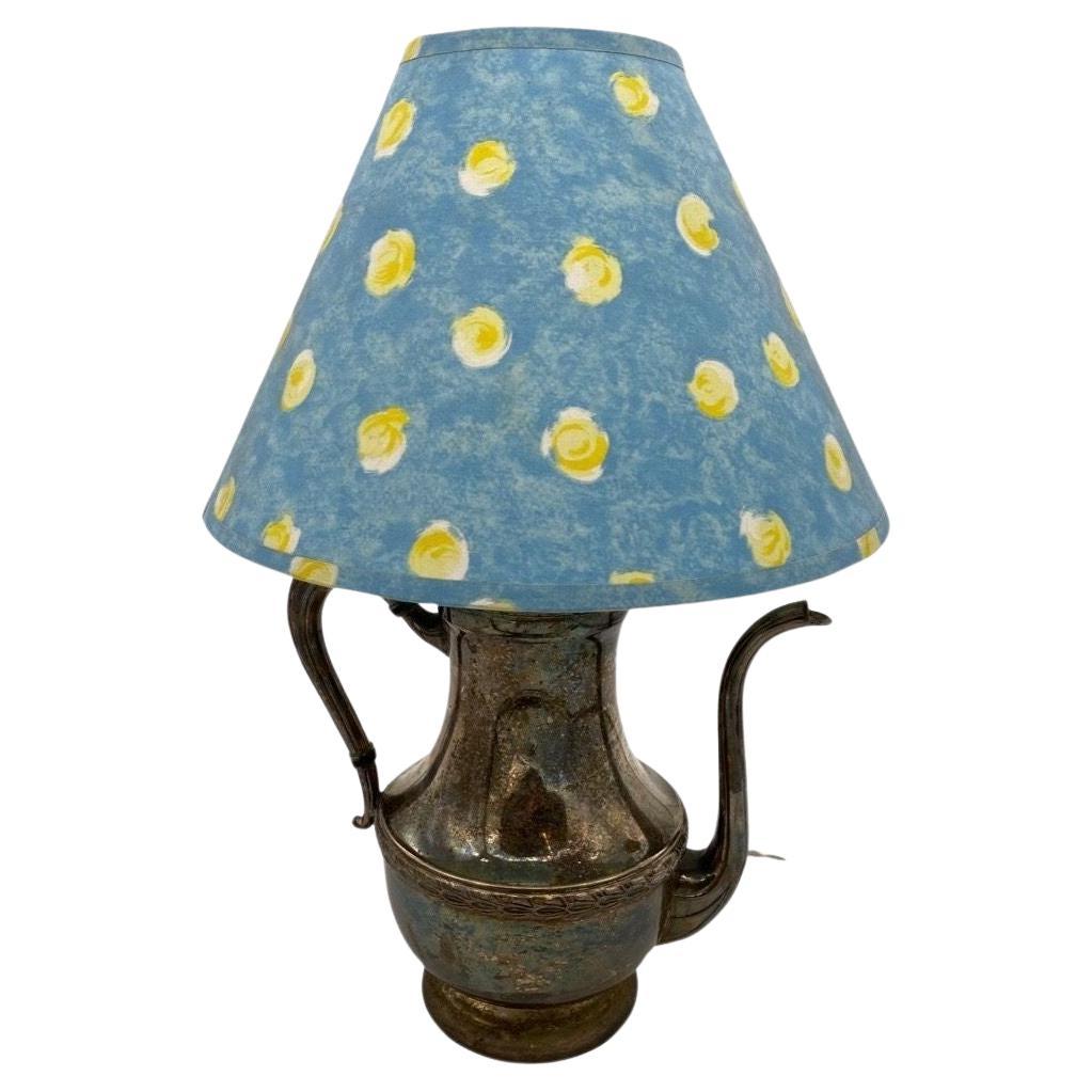 Antike versilberte Vintage-Teekanne/Lampe im Art and Crafts-Stil (siehe Weitere Bilder) im Angebot