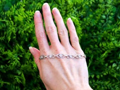 Antique Art Deco 0.62 Carat Diamond and 12k Yellow Gold Bracelet Circa 1920