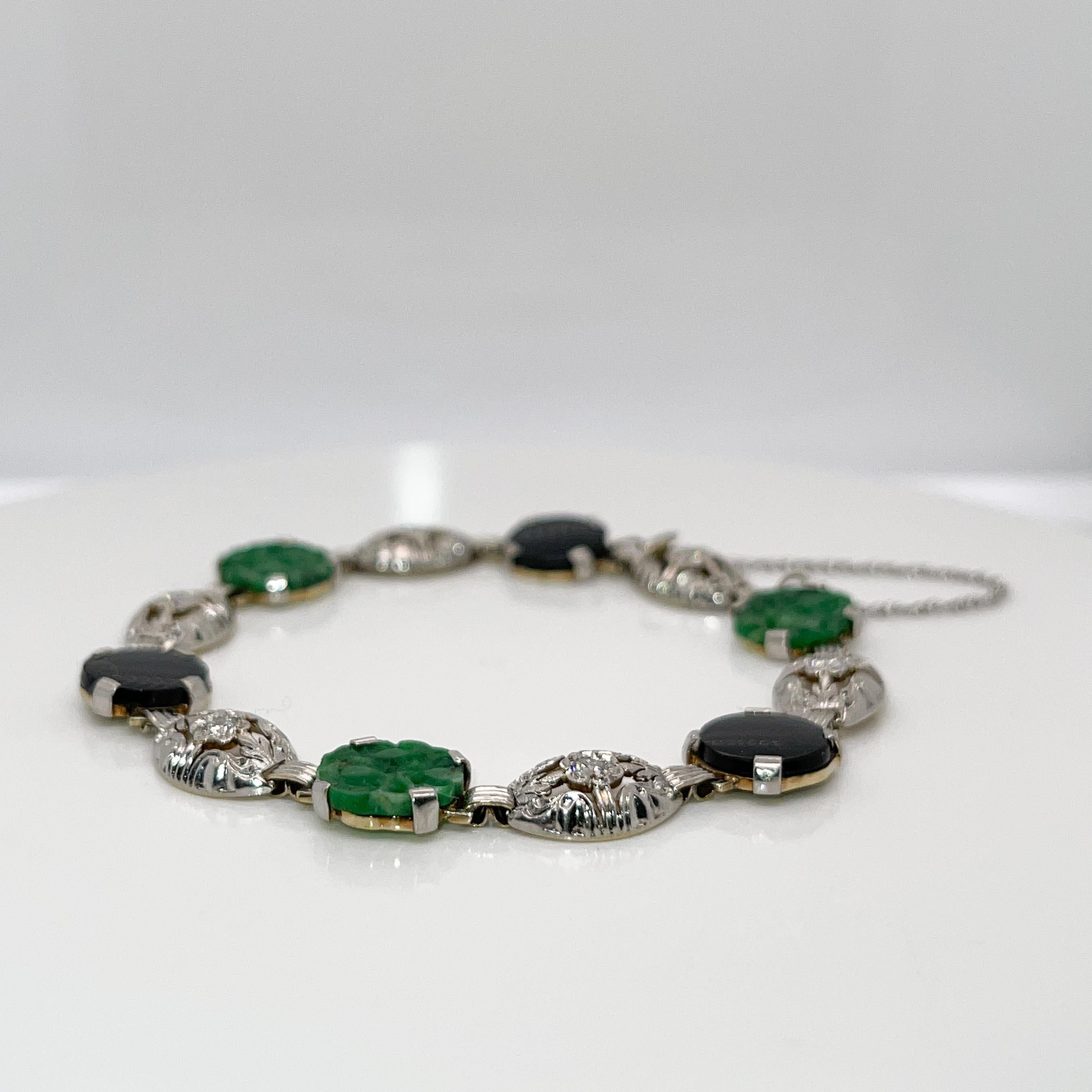 jade link bracelet