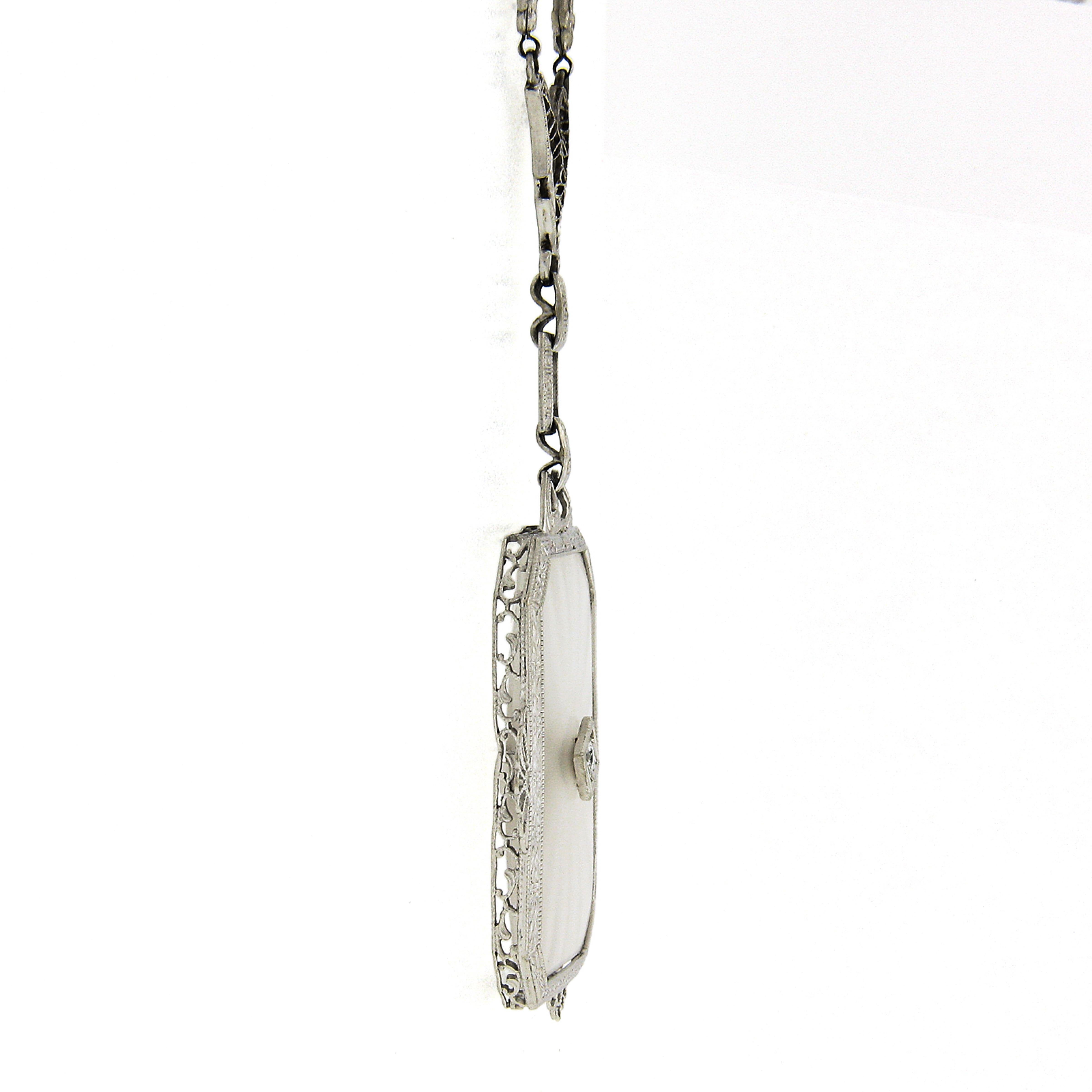 camphor glass necklace