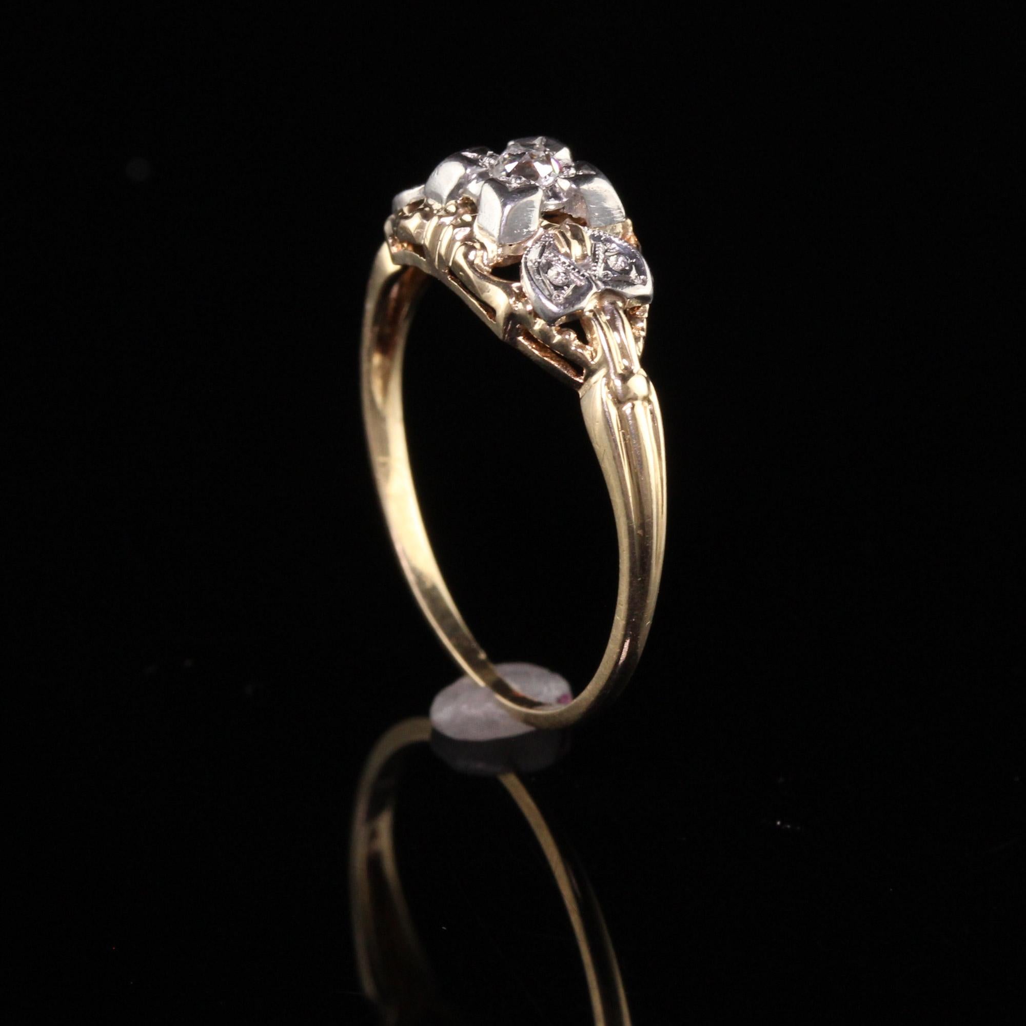 antique yellow gold diamond rings