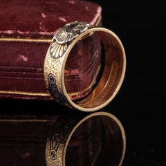Antique Art Deco 14K Yellow Gold Enamel Masonic Ring 32nd Degree
