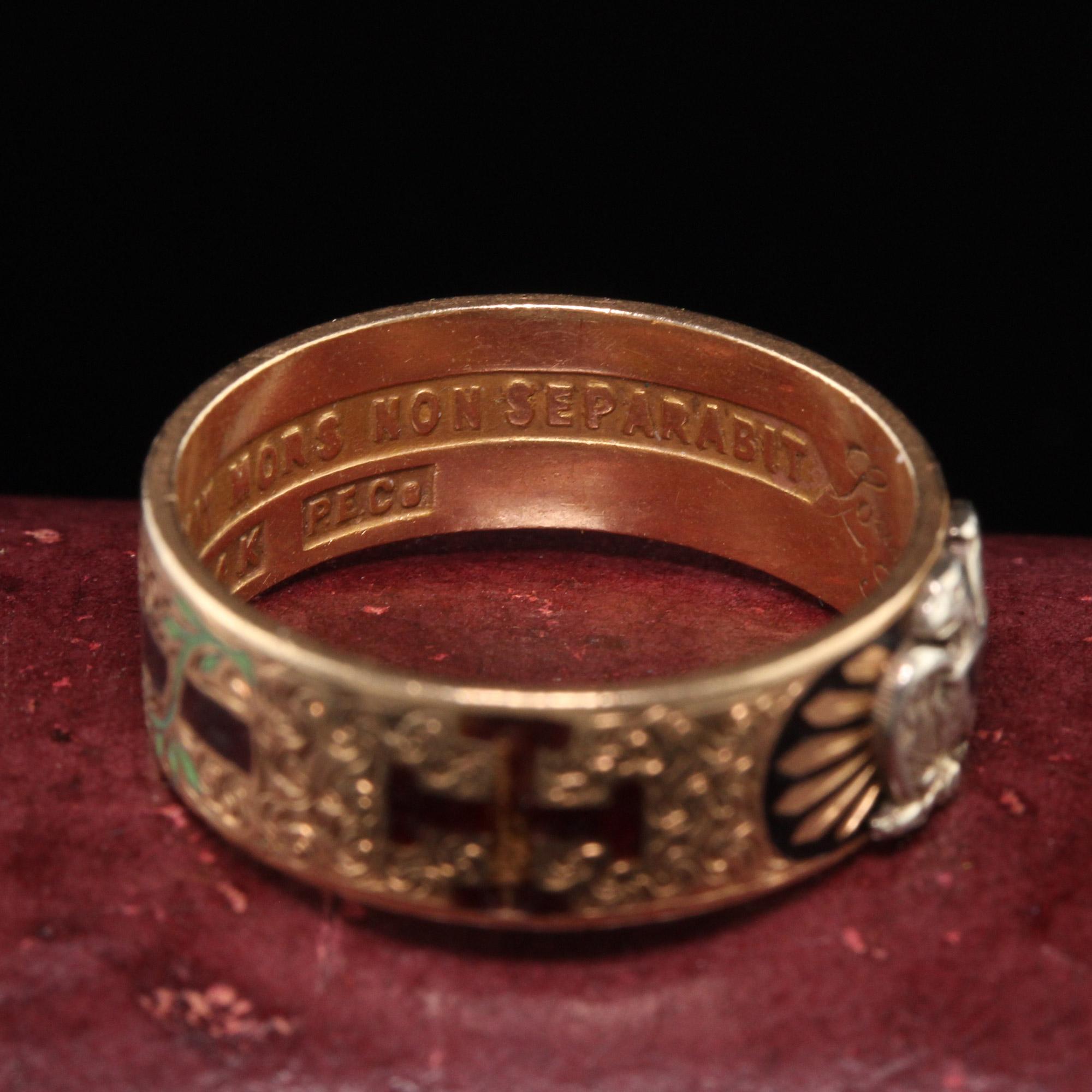 antique 32nd degree mason ring