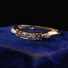 Antique Art Deco 14K Yellow Gold Floral Engraved Wedding Band