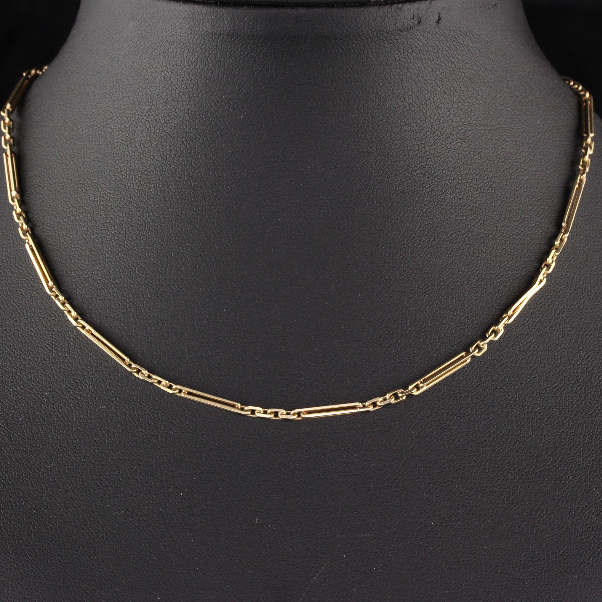 Antike antike Art Deco 14K Gelbgold komplizierte Kette Halskette Uhr Fob 1