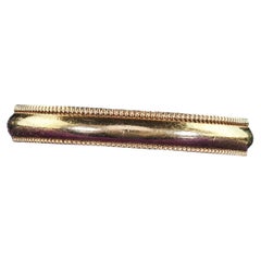 Antique Art Deco 14K Yellow Gold Milgrain Classic Wedding Band Ring - Size 6 1/4