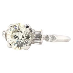 Antique Art Deco 1.57 Carat Diamond Engagement Ring