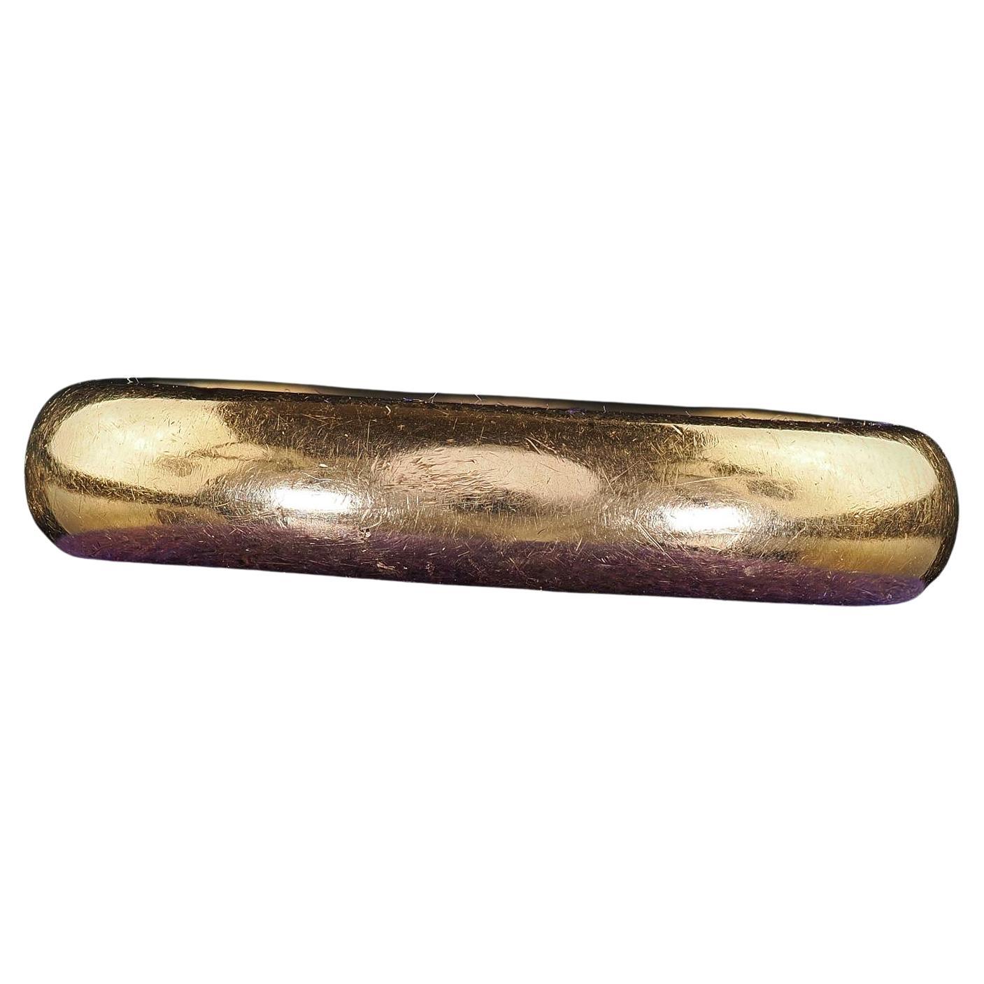 Antique Art Deco 18K Yellow Gold Classic Engraved Wedding Band - Circa 1917