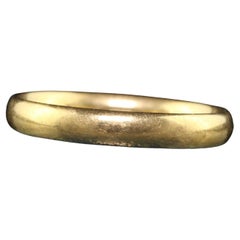 Arte Antiques Art Deco Or Jaune 18K Alliance Classic - Taille 8