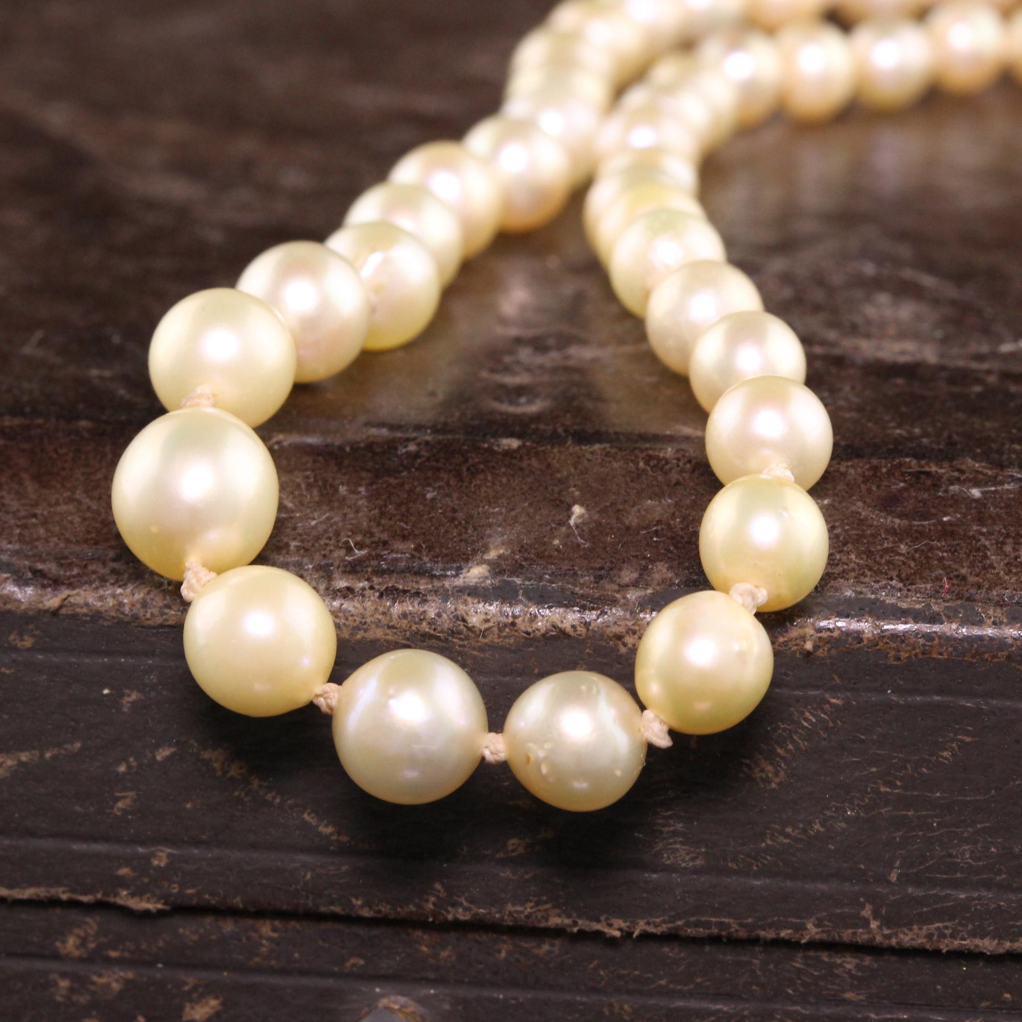 antique natural pearl necklace