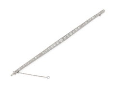 Bracciale Art Line antico in stile Art Deco 1920 da 12,50 carati con diamante