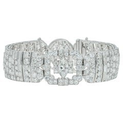 Antique Art Deco 1920s 22.30 Carat Diamond Bracelet