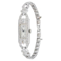 Antique Art Deco 1920s 3.00 Carat Diamond Watch