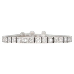 Arte Antiques Art Line 1920s 5.00 Carat Diamond Line Bracelet