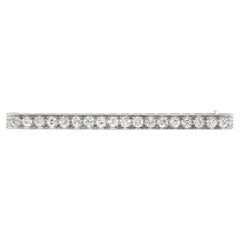Antique Art Deco 1920s J.E. Caldwell & Co. Diamond Bar Pin