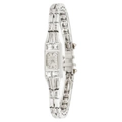 Antike Art Deco 1920er Lucien Piccard 10,00 Karat Diamantuhr, Art déco