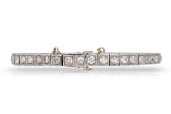 Antique Art Deco 1920s Raymond Yard 6.00 Carat Diamond Line Bracelet