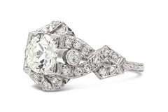Antique Art Deco 1930s 1.20 Carat Old European Cut Diamond Engagement Ring