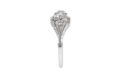 Antique Art Deco 1930s 1.50 Carat Three-Stone Old European Cut Diamond Ring