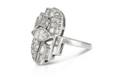 Antique Art Deco 1930s 2.00 Carat Diamond Ring