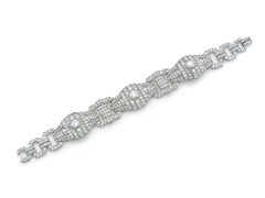 Bracciale antico Art Deco 1930 con diamanti da 22,50 carati