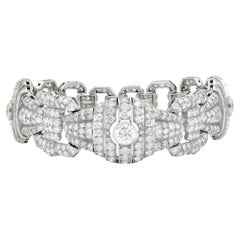 Bracciale antico Art Deco 1930 con diamanti da 22,50 carati