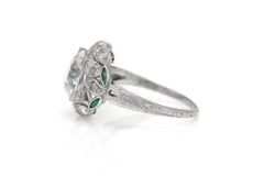 Antique Art Deco 1930s 2.50 Carat Old European Cut Diamond Engagement Ring