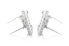 Antique Art Deco 1930s 8.00 Carat Diamond Double Clips