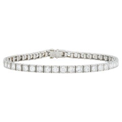 Antiguo Art Decó 1930 Pulsera Línea Diamante 8,00 Quilates