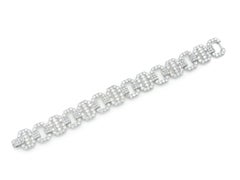 Antique Art Deco 1930s Cartier 17.90 Carat Diamond Link Bracelet