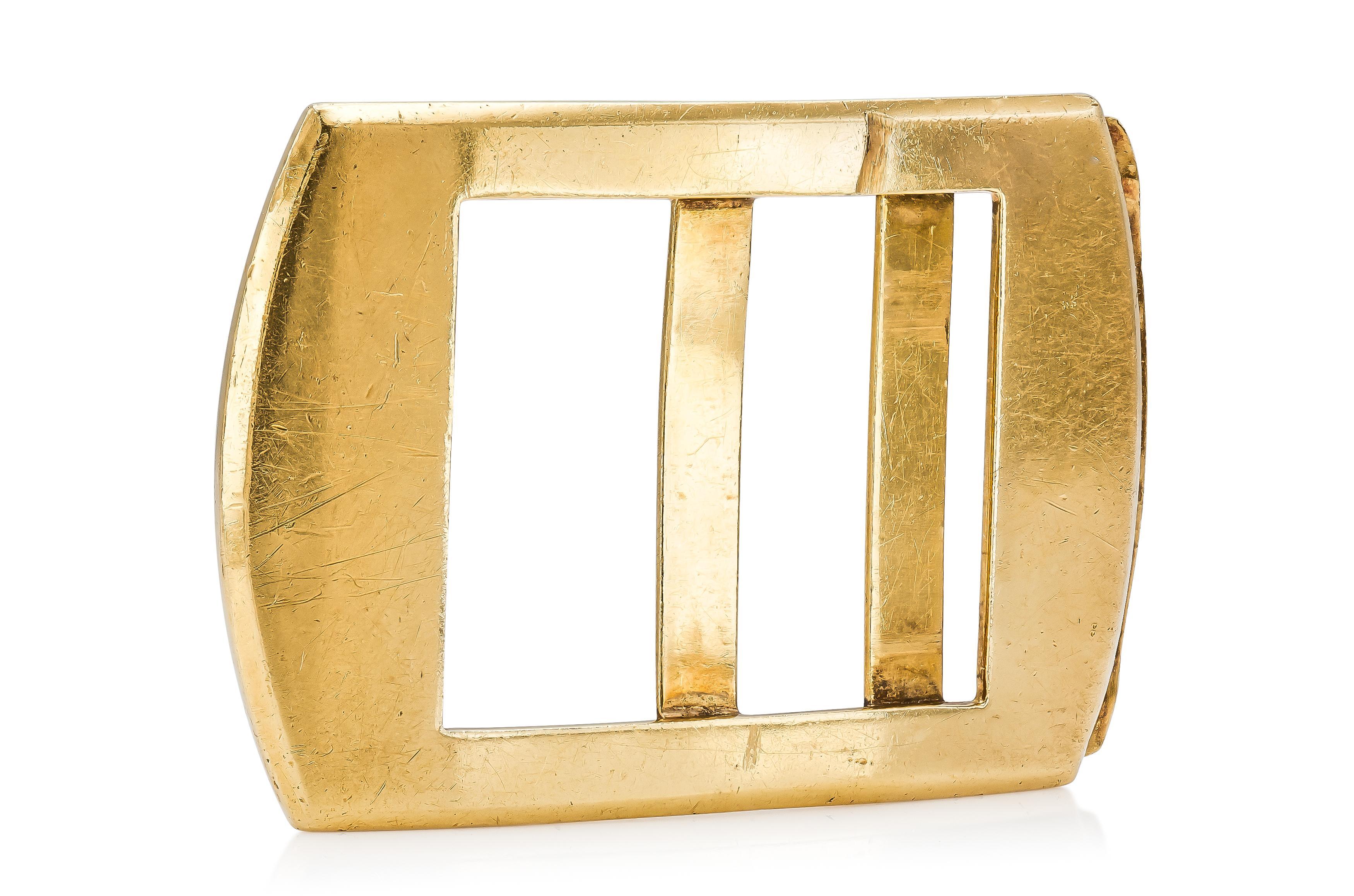Finemente realizzato in oro giallo 18 carati.
Firmato da Cartier
Circa anni '1930
1 1/4 x 1 7/8 pollici