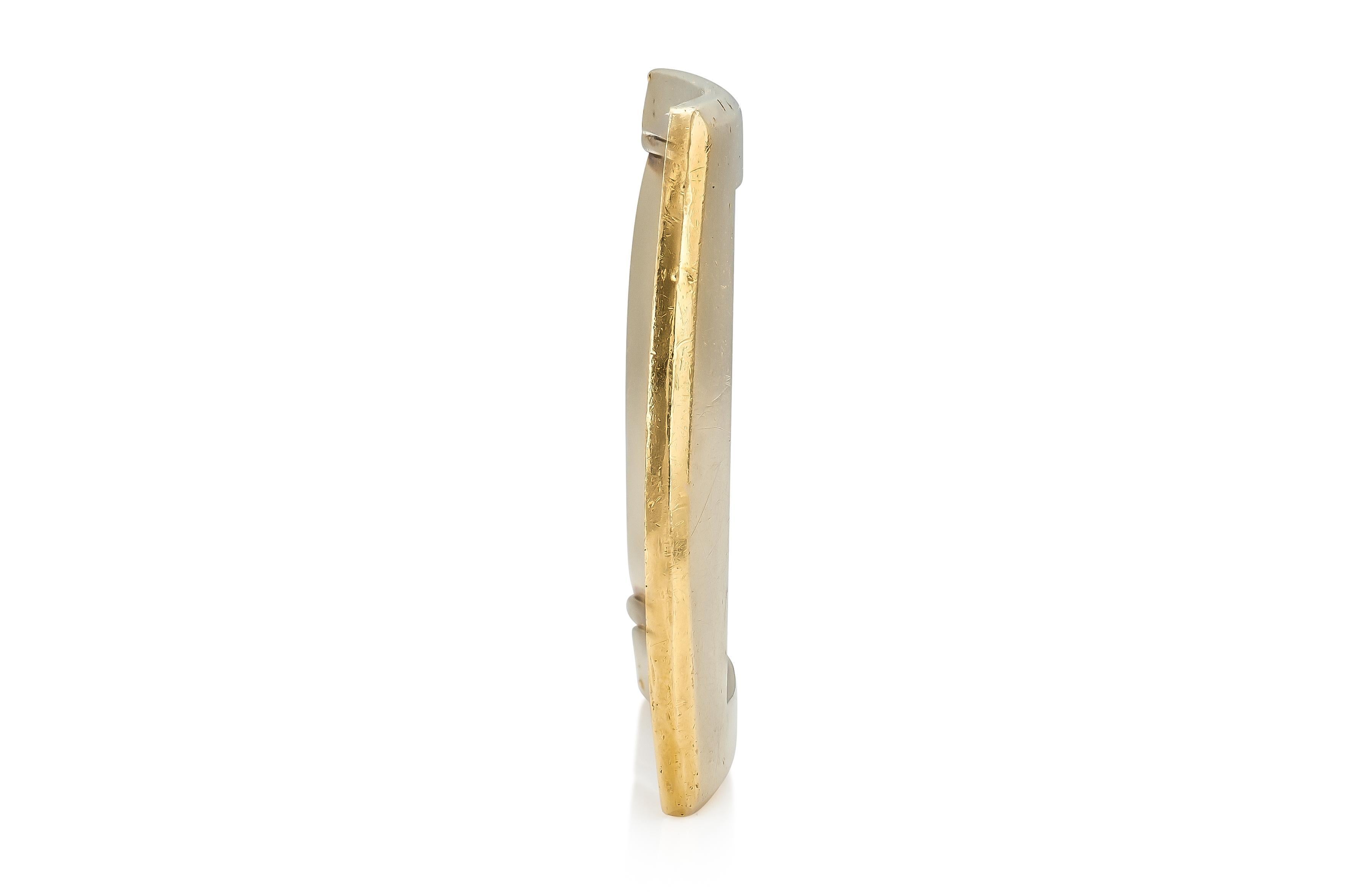 Antica fibbia da cintura in oro Cartier in stile Art Deco anni '30 In condizioni buone in vendita a New York, NY