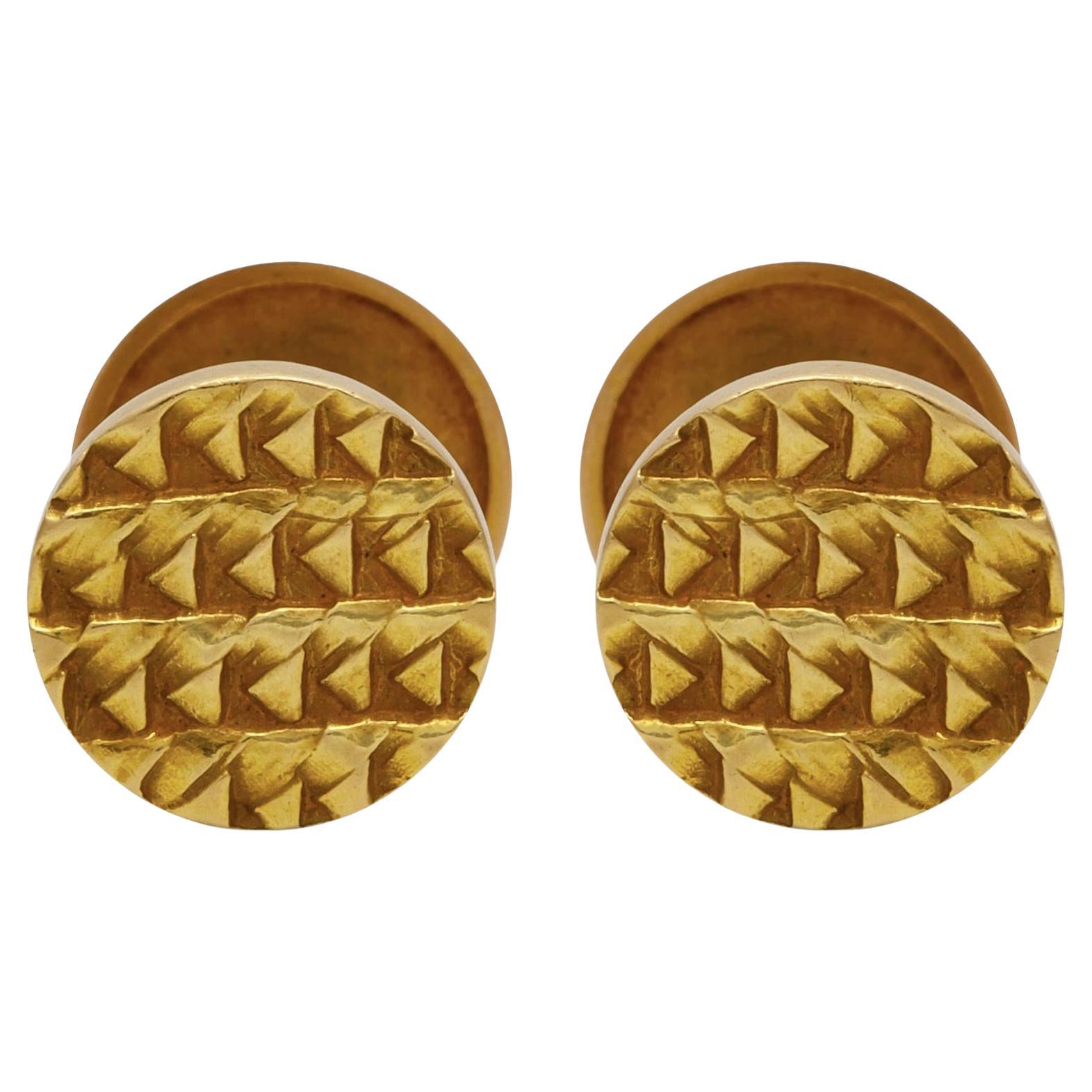 Antique Art Deco 1930s Gold Cufflinks