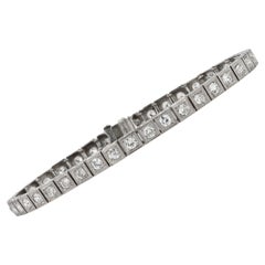 Antique Art Deco 2 Carat VS Diamond Straight Line Tennis Bracelet Antique Art Deco 2 Carat VS Diamond Straight Line Tennis Bracelet