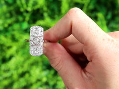 Antique Art Deco 2.48 Carat Diamond and Platinum Cocktail Ring