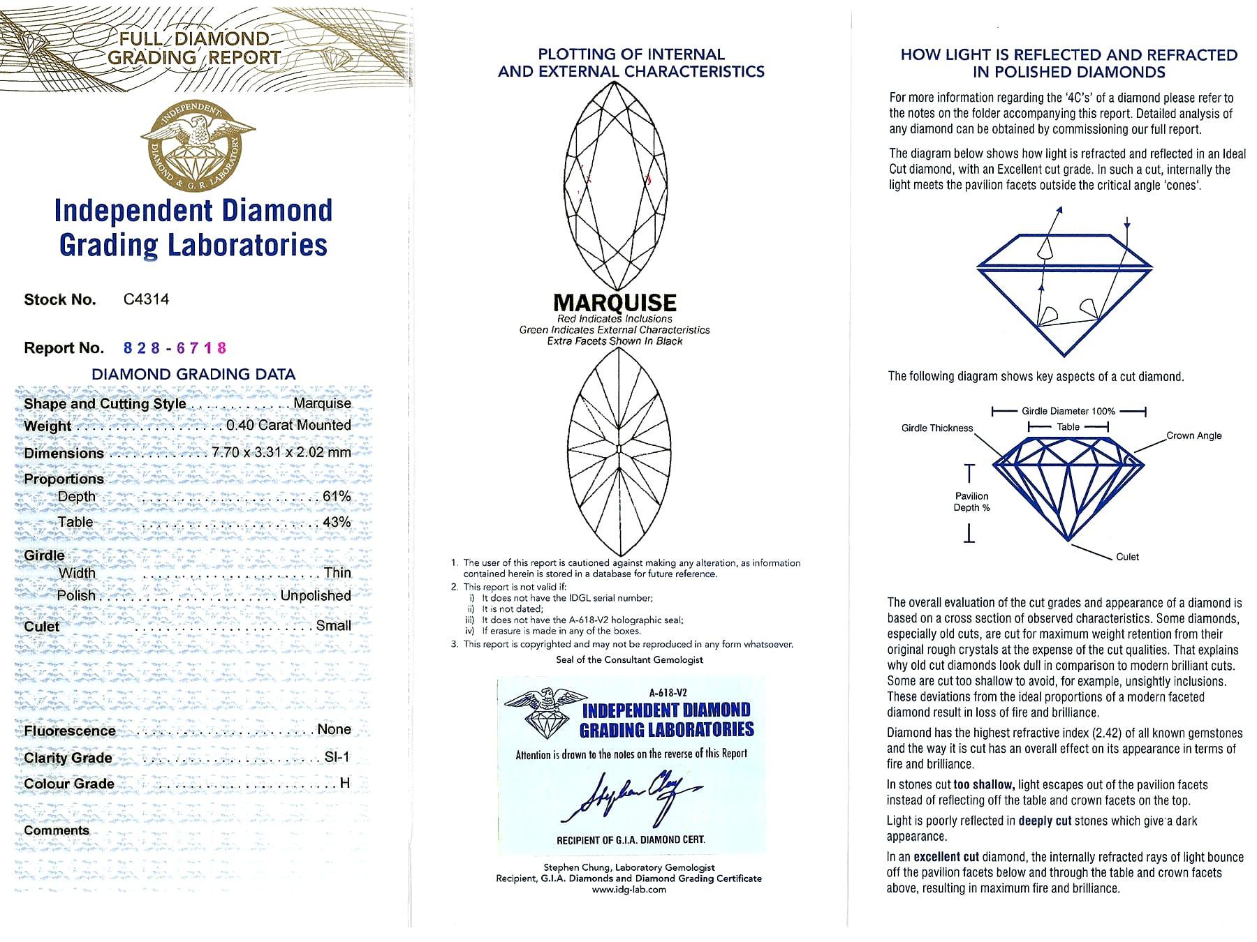 Antique Art Deco 4.27 Carat Diamond and Platinum Lapel Brooch, 1920s For Sale 6