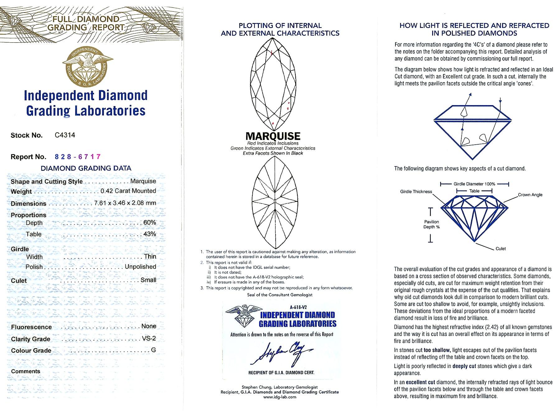 Antique Art Deco 4.27 Carat Diamond and Platinum Lapel Brooch, 1920s For Sale 7