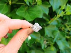 Antique Art Deco 5.39 Carat Diamond Cocktail Ring in Platinum