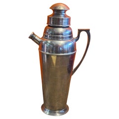 Antique Art Deco "Apollo" Silver Plate Martini Shaker by Bernard Rice's Sons