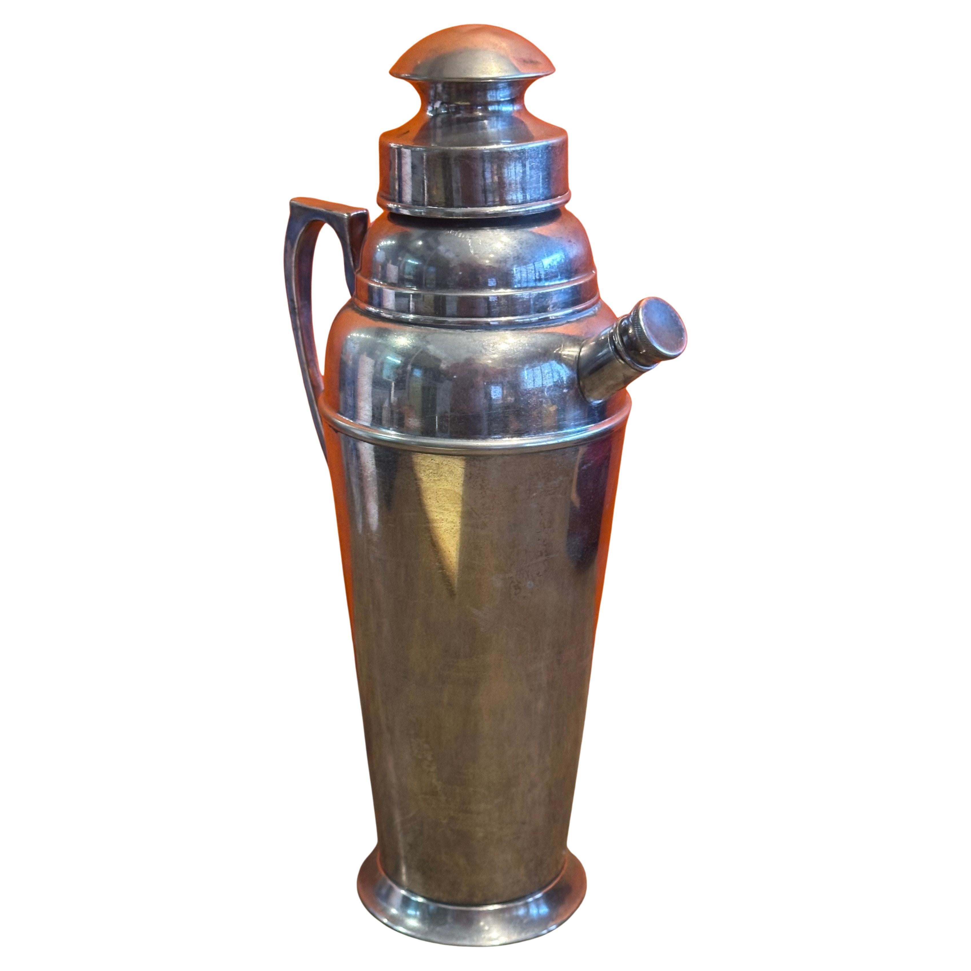 Antico shaker da Martini in argento Art Deco "Apollo" di Bernard Rice
s Sons