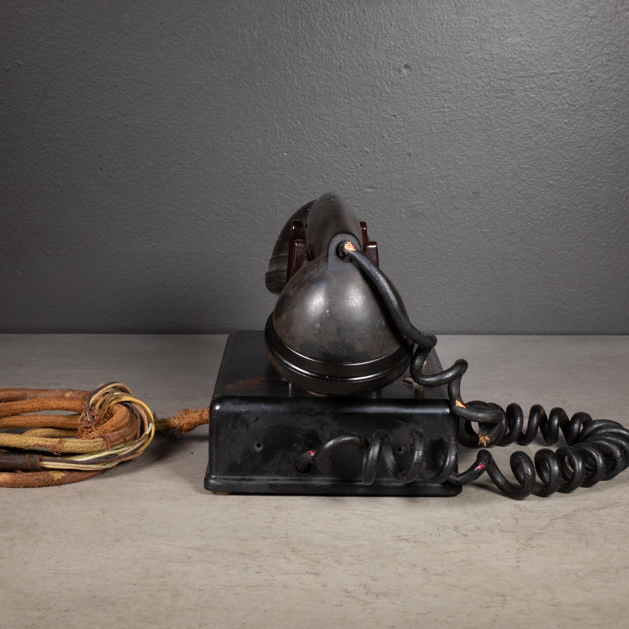 Antikes Art Deco Bakelite Hotel Dictophone-Schreibtisch Telefon aus Bakelit, um 1930 (amerikanisch) im Angebot