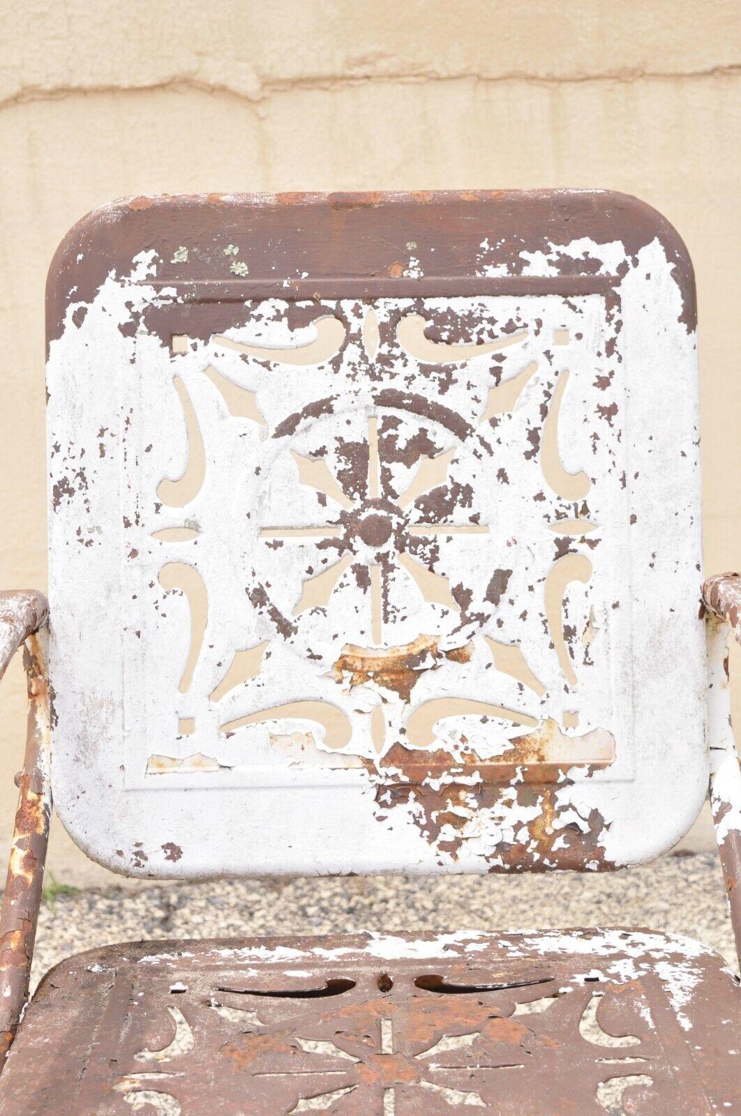 vintage metal lounge chair