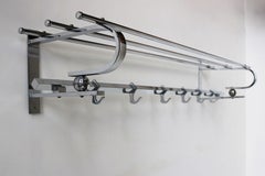 Antique Art Deco Bauhaus Chrome Coat Rack / Hat Rack Design Hallway 1930 Germany