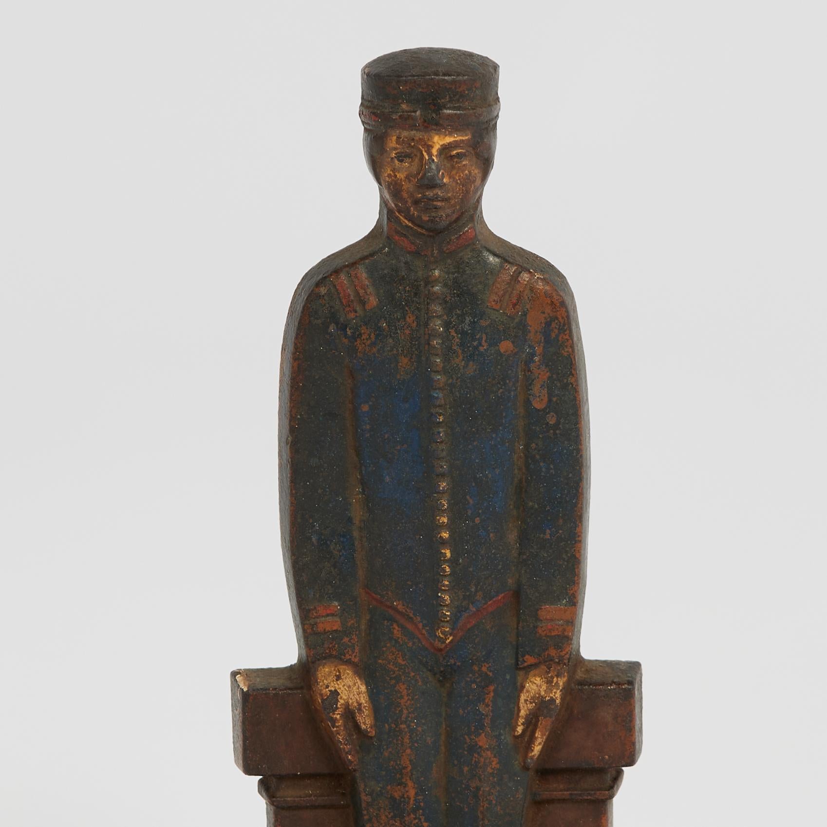 American Antique Art Deco Bellhop Door Stop