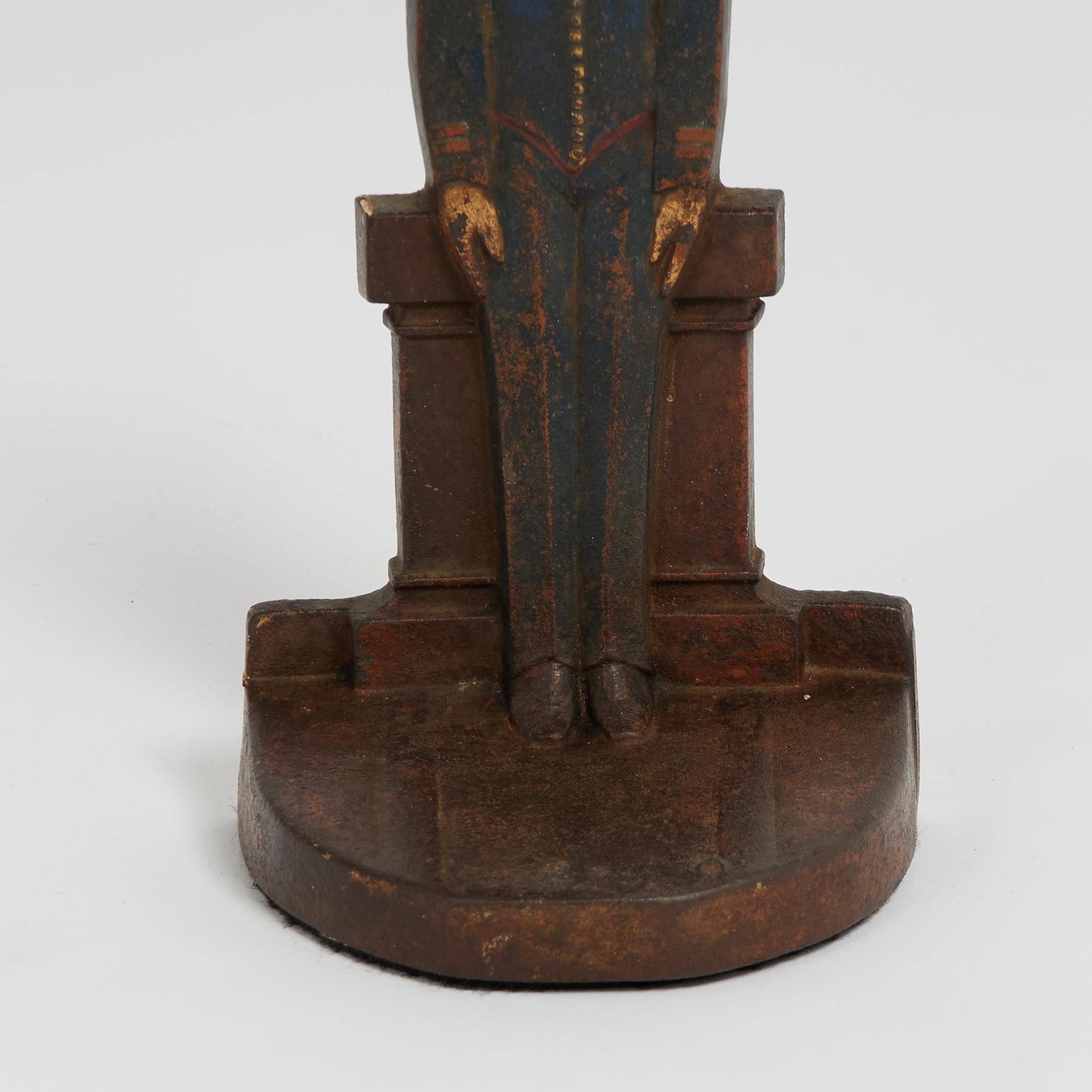 Antique Art Deco Bellhop Door Stop In Good Condition In Palm Beach, FL