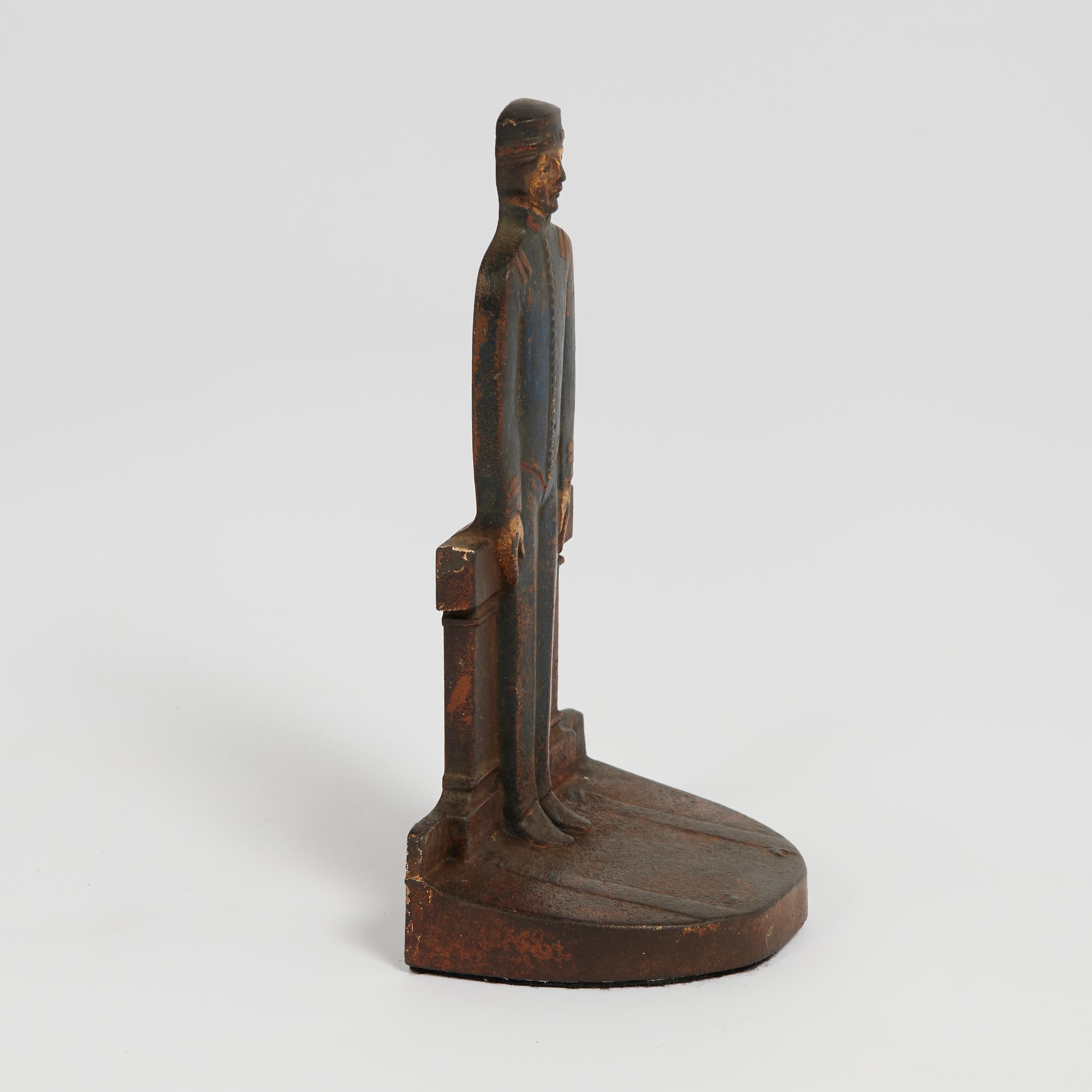 Iron Antique Art Deco Bellhop Door Stop