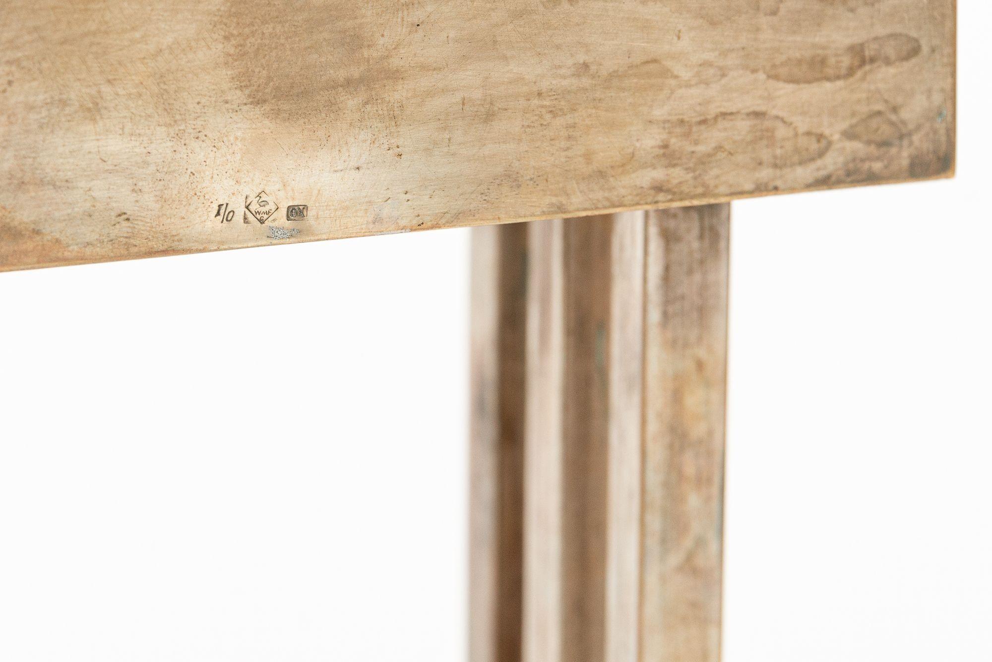 Antigua lámpara de mesa Art Déco de latón de Marcel Breuer para la Exposición de París de 1925 en venta 1
