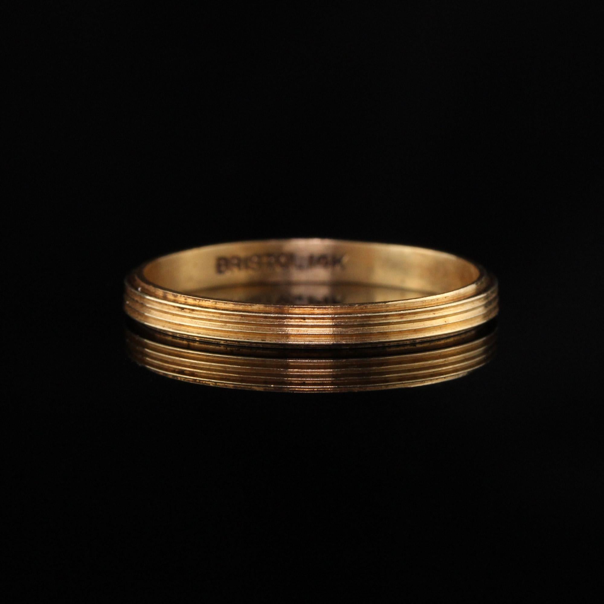 bristol 14k wedding band