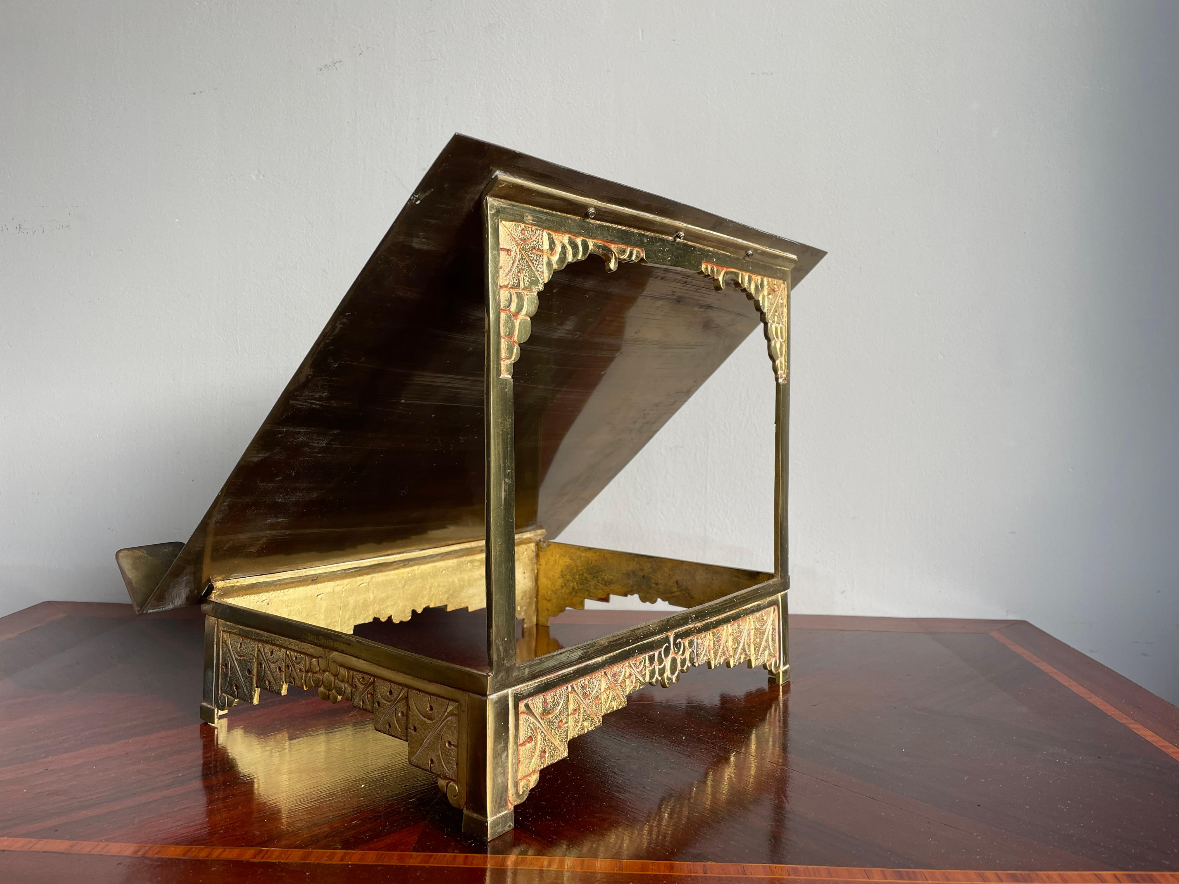 gold bible stand