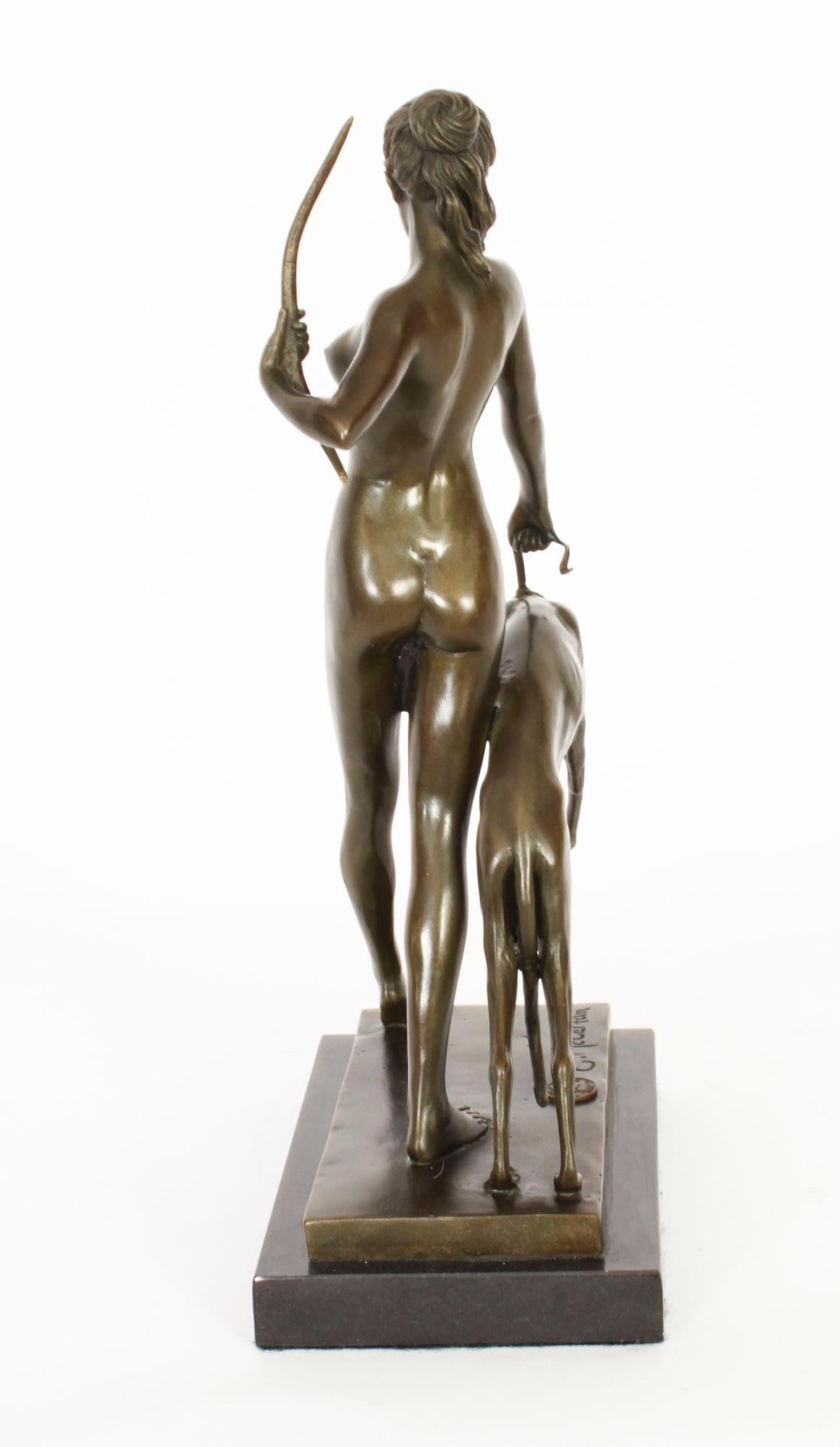 Antique Art Deco Bronze Diana the Huntress Edward McCartan Paris Early 20th Cent 7
